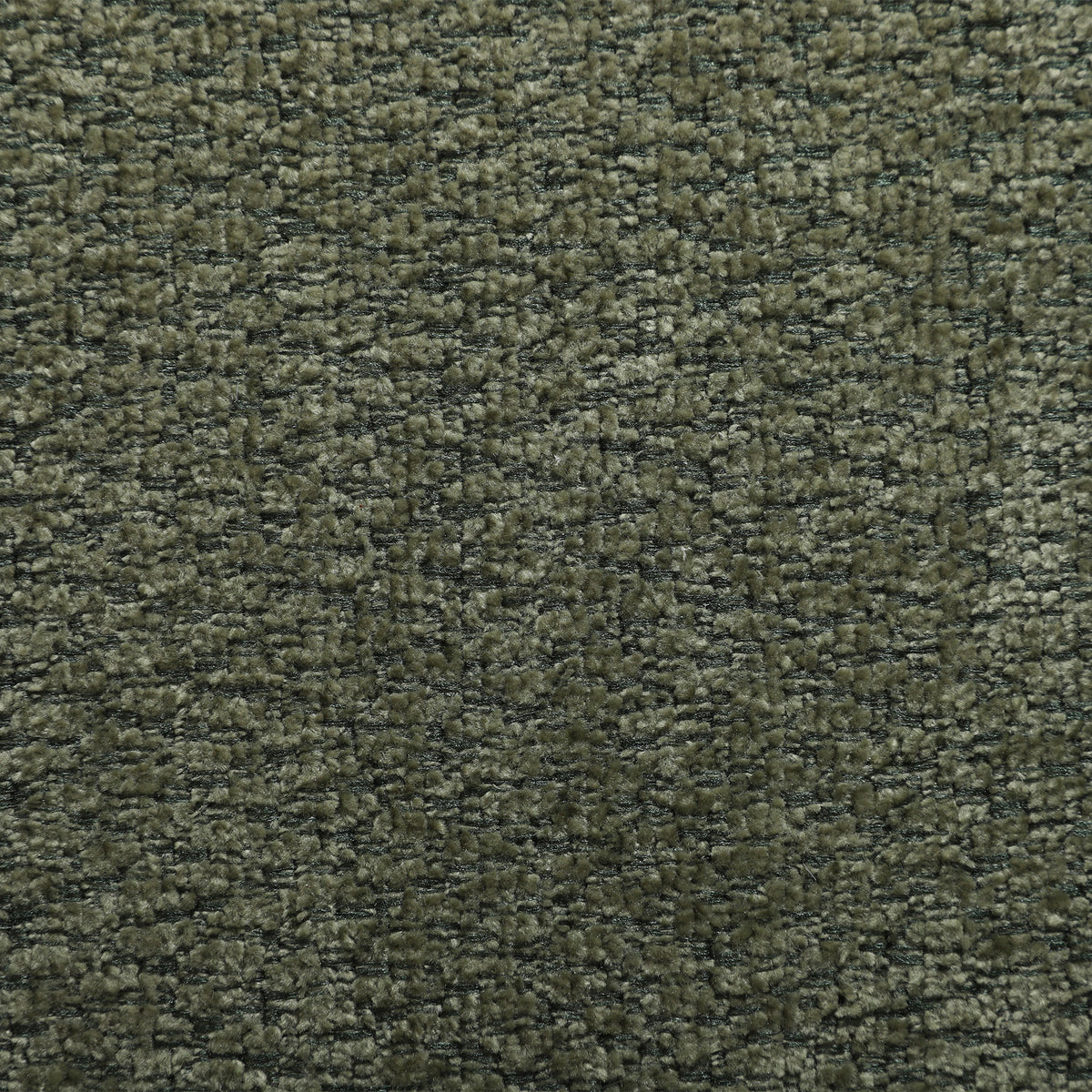 Canapé d'angle modulable chenille vert avec pouf, 251 cm, détail 1