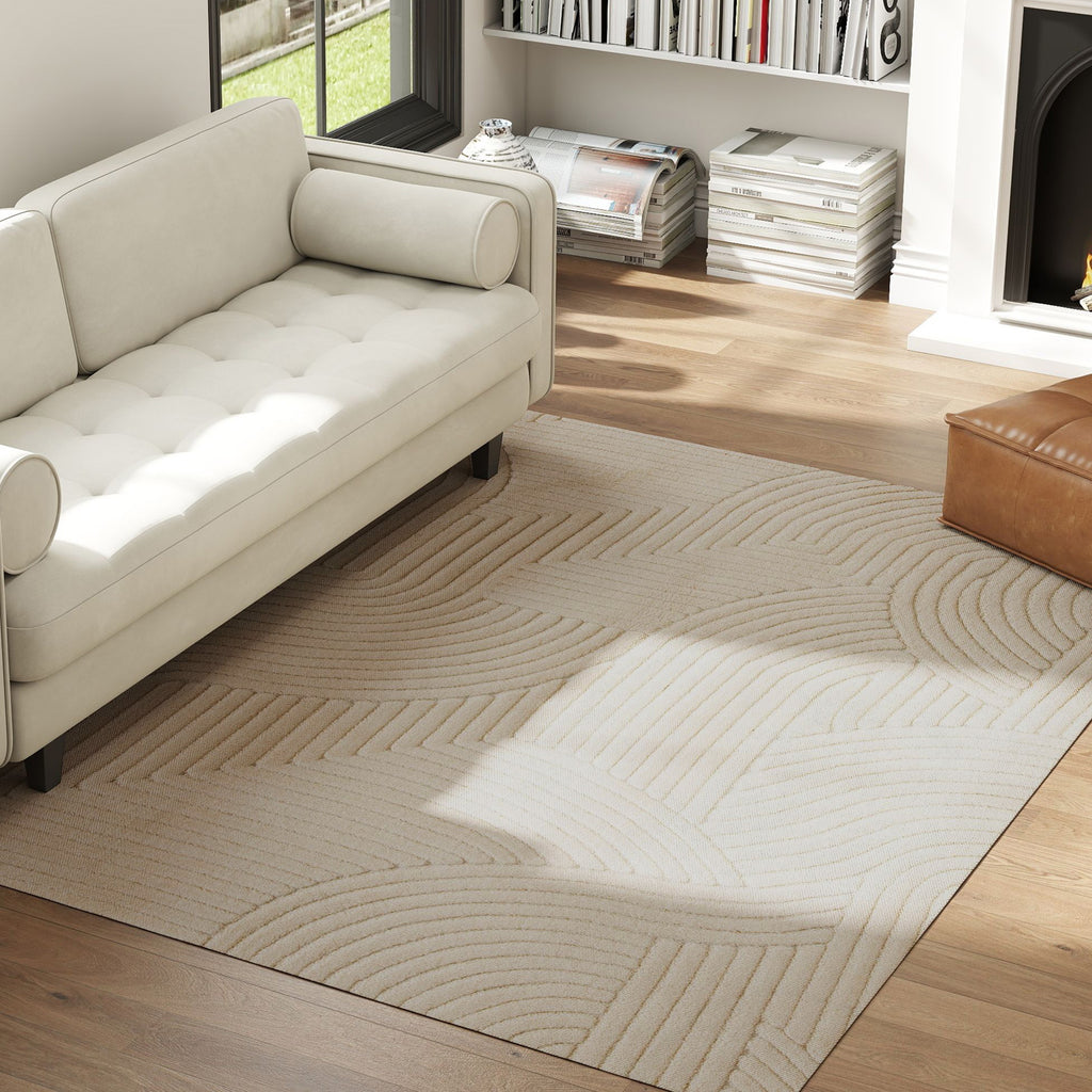 Tapis épais en relief crème, 230 × 160 cm, vue 4 – Saint-Oréan