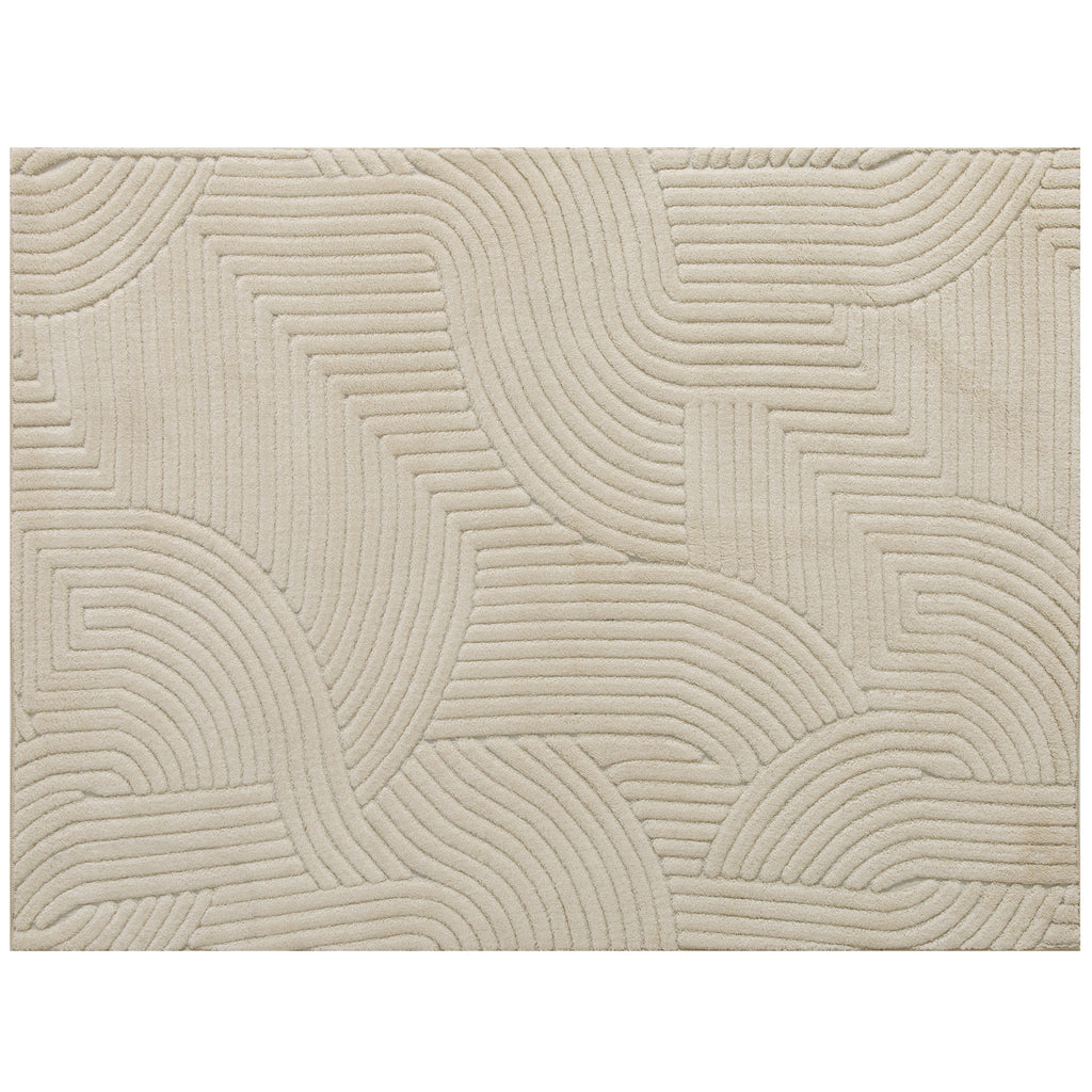 Tapis épais en relief crème, 230 × 160 cm – Saint-Oréan